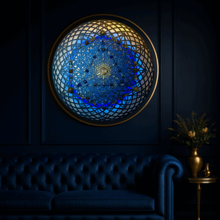 Blue Grid sofa WS.square